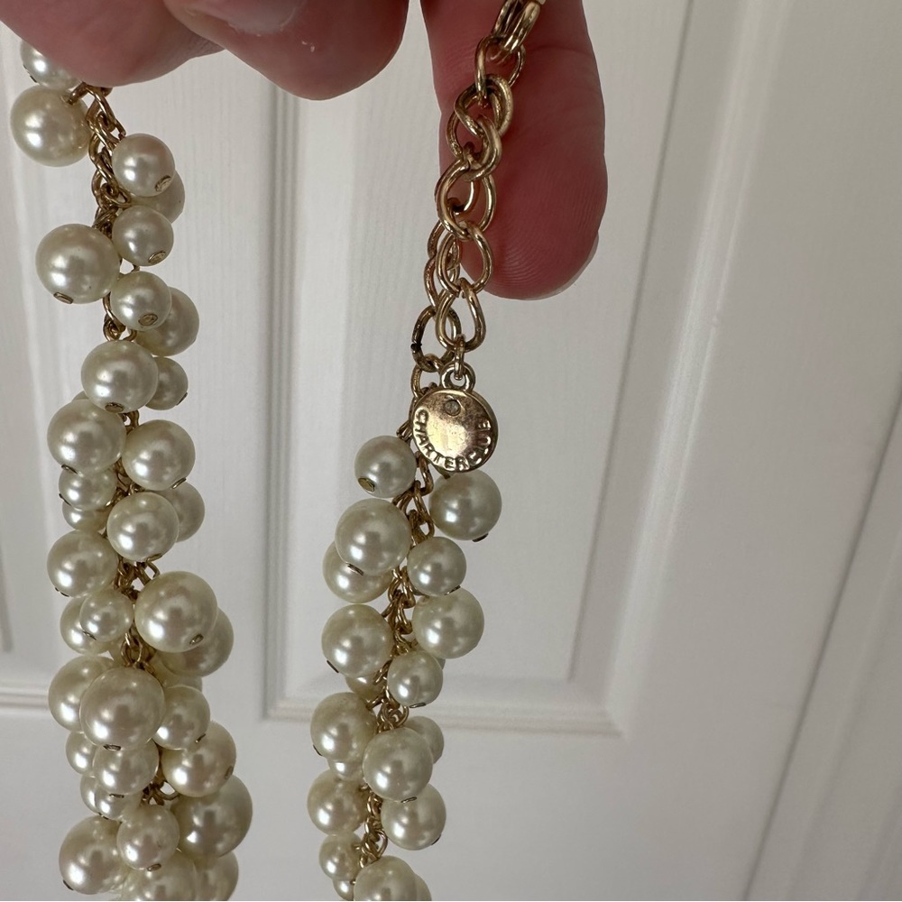 2 for $13 Charter Club pearly white statement necklace - Picture 3 of 5